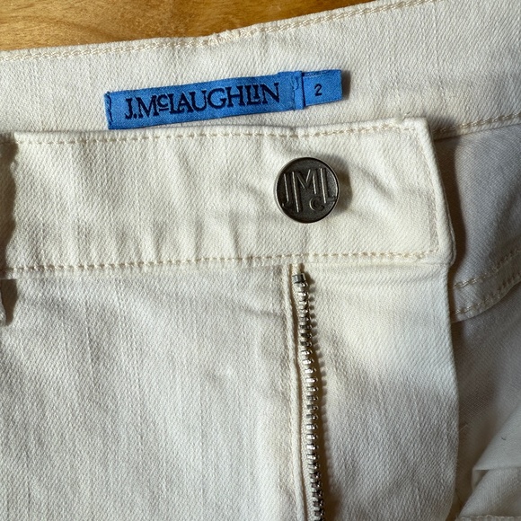 J MCLAUGHLIN WIDE LEG HI RISE JEANS NORMCORE MINIMALIST PREPPY CASUAL CLASSIC 2 - Picture 10 of 12